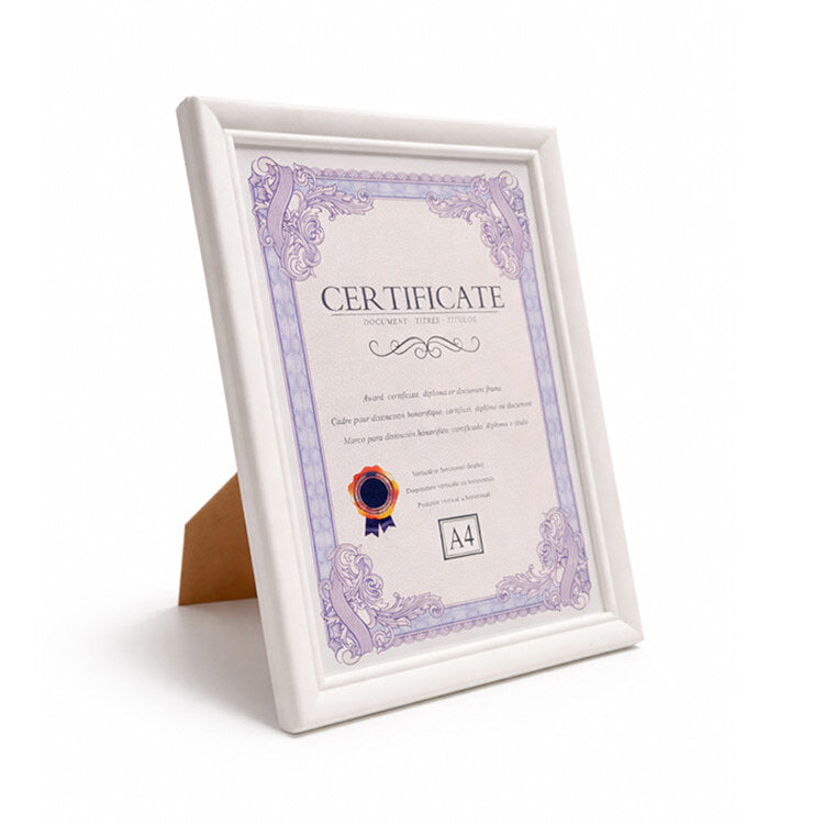A4 Beyaz Diploma ve Sertifika Çerçevesi - 20x30cm