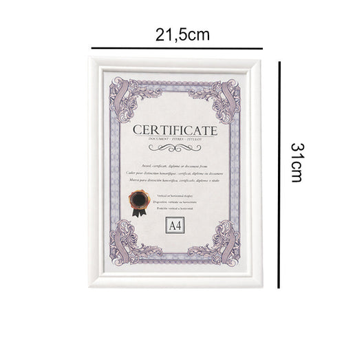 A4 Beyaz Diploma ve Sertifika Çerçevesi - 20x30cm