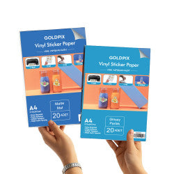 Goldpix İnkjet Yapışkanlı Vinil Sticker Kağıt - 20x30cm