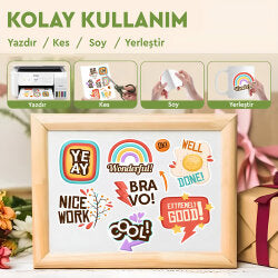 Goldpix İnkjet Yapışkanlı Vinil Sticker Kağıt - 20x30cm