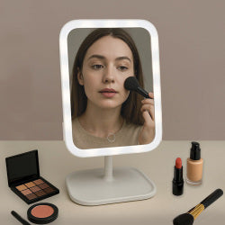 Di̇kdörtgen Led Işıklı Dokunmatik Makyaj Aynası