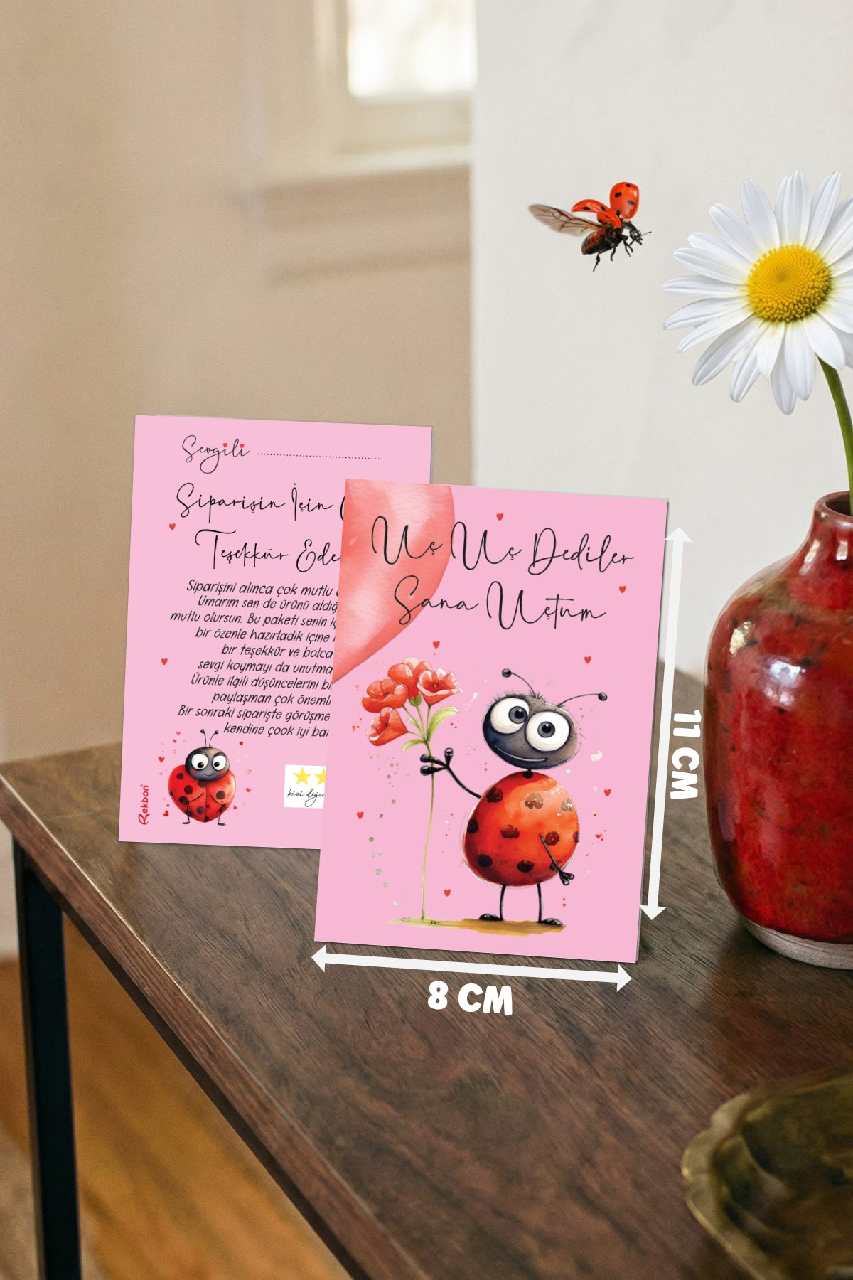 Rekbon Uç Uç Dediler Sana Uçtum Teşekkür Kartı